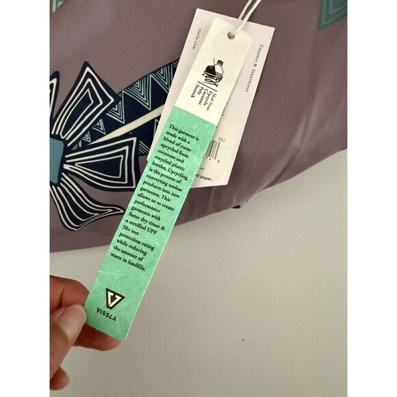 VISSLA Mens SQUIGGY 18.5 Board Shorts  Size 28  Tribal Tropics Dusty Lilac NWT - Picture 10 of 10